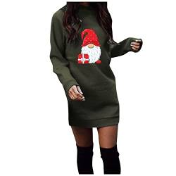 Christmas Frauen Weihnachten Hoodies Midikleid Weihnachts Winter Weihnachts Bluse Weihnachtskleid Rot Weihnachtsoutfit Elegant Geschenke Vor Weihnachten Kleider für Herbst Sport Tops Hoodie Dress von Blingko