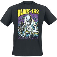 Blink-182 T-Shirt - Aliens Exist - S bis XXL - für Männer - Größe M - schwarz  - Lizenziertes Merchandise! von Blink-182