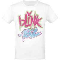 Blink-182 T-Shirt - Text - S bis 3XL - für Männer - Größe L - weiß  - Lizenziertes Merchandise! von Blink-182