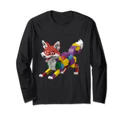 Master Builder Bausteine für Kinder Fox Brick Builder Langarmshirt von Block Building Birthday Boys Girls Clothes