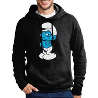 Blondie & Brownie Hoodie Herren Schlaubi Schlumpf Schlümpfe Schlumpfine mit Kapuze von Blondie & Brownie