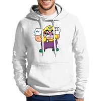 Blondie & Brownie Hoodie Herren Wario Mario Gumba Luigi Yoshi Gaming Super Retro Mit Kapuze von Blondie & Brownie