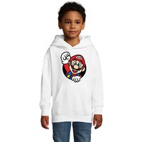 Blondie & Brownie Hoodie Kinder Super Mario Faust Konsole Gaming Spiel Retro mit Kapuze von Blondie & Brownie