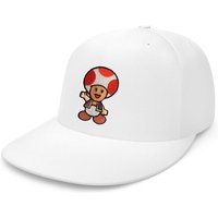 Blondie & Brownie Snapback Cap Unisex Erwachsene Toad Stick Patch Mario Toad Super Retro Konsole One Size von Blondie & Brownie