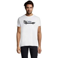 Blondie & Brownie T-Shirt Herren Delorean Auto Zukunftsreise Zukunft Zeitmaschine von Blondie & Brownie