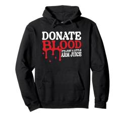 Lustiger Blutspender Pullover Hoodie von Blood Donation Give Blood