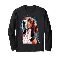 Bloodhound Hund Männer Frauen Bloodhound Langarmshirt von Bloodhound Dog Ajeli Designs