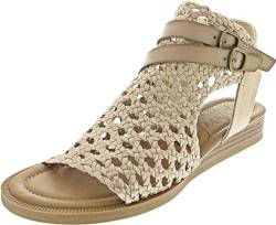 Blowfish Malibu Damen Anuella Flache Sandale, Gold, 38 EU von Blowfish Malibu