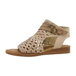 Blowfish Malibu Damen Anuella Flache Sandale, Gold, 41 EU von Blowfish Malibu