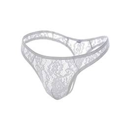 Bluelucon Herren String Tanga Sexy Dessous Erotisch Männer Slip Herrenslips Herren Unterwäsche Unterhose Männer Männer Dessous Erotisch Weiß XL von Bluelucon