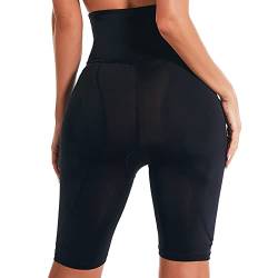 Bluelucon Miederpants Für Damen Miederslip Damen Stark Formend Bauchweghose Figurenformend Miederpants Korsett Damen Bauchweg Miederhose Mit Bein Schwarz 5XL von Bluelucon