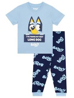 BlueY Schlafanzug | Schlafanzüge Für Jungen | Kinder Schlafanzug | Blau 116 von BlueY