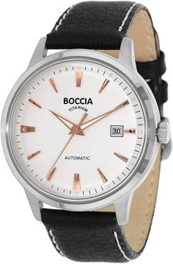 Boccia Herren-Armbanduhr Analog Automatik Leder 3586-03 von Boccia