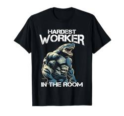 Bodybuilder Spruch Training I Hardest Worker in the room T-Shirt von Bodybuilding Fitness Gym Wear Damen & Herren