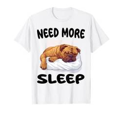 Niedlicher Boerboel Need More Sleep Pyjama Nachthemd T-Shirt von Boerboel Pajamas & Nightgown .Co