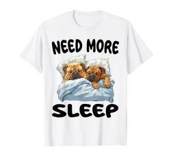 Niedlicher Boerboel Need More Sleep Pyjama Nachthemd T-Shirt von Boerboel Pajamas & Nightgown .Co