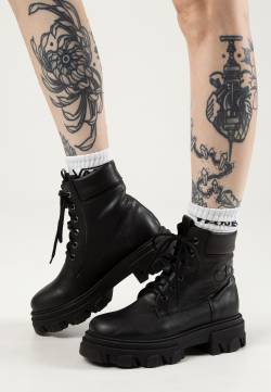 Bohema - Riot Black - Girl Schuhe - Schwarz - EU 37 - Synthetic/Textile/Gummi,Kunstleder von Bohema