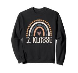 2. Klasse Boho Regenbogen Grundschule Schulkind Sweatshirt von Boho 2. Klasse Geschenk