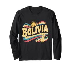 Retro Lama Reise nach Südamerika Süßes Bolivien Langarmshirt von Bolivien Reise Outfit Men & Women