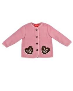 Bondi Baby Mädchen Fleecejacke Freches Madl 86851 | Old Rose 110 von Bondi