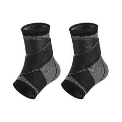 Bontebian Modelexa Fersensporn-Manschette mit Stützriemen,Plantarfasziitis-Socke (Für einen Fuß- Schwarz,XL(39-45)) (Für beide Füße (Extra 10€ Sparen)- Schwarz,L35-40) von Bontebian