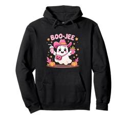 Boo Jee Gruselige Kuh Geist Rosa Halloween Kürbis Damen Mädchen Pullover Hoodie von Boo Jee Spooky Cow Ghost Pink Halloween Pumpkin