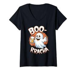 Damen Boo-racha Halloween Geist Bier Borracha Dia De Los Muertos T-Shirt mit V-Ausschnitt von Boo-racha Süßes Geist Bier Fiesta Halloween