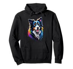 Border Collie Art Herren Damen Border Collie Pullover Hoodie von Border Collie Ajeli