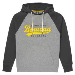 Borussia Dortmund Herren BVB Explorer Hoodie Grey Kapuzenpullover, Anthrazit, L von Borussia Dortmund