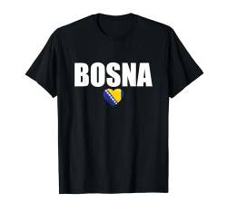 Bosna Bosnien Bosnische Flagge Bosnier T-Shirt von Bosnisch Bosna Hercegovina Stolz Bosnien Geschenke