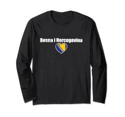 Bosna i Hercegovina Bosnien Vintage Bosnische Flagge Bosnier Langarmshirt von Bosnisch Bosna Hercegovina Stolz Bosnien Geschenke