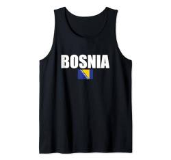 Bosnia Bosnien Bosnische Flagge Bosnier Tank Top von Bosnisch Bosna Hercegovina Stolz Bosnien Geschenke