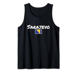 Sarajevo Bosnien Vintage Bosnische Flagge Bosnier Tank Top von Bosnisch Bosna Hercegovina Stolz Bosnien Geschenke