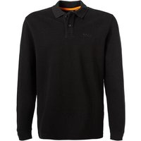 BOSS Orange Herren Pullover schwarz Baumwolle unifarben von Boss Orange