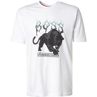 BOSS Orange Herren T-Shirt weiß Baumwolle von Boss Orange