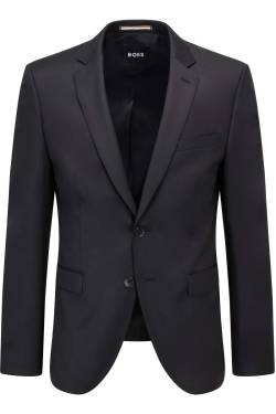 BOSS Extra Slim Fit Sakko schwarz, Einfarbig von Boss