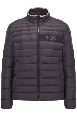 BOSS Regular Fit Steppjacke schwarz, Einfarbig von Boss