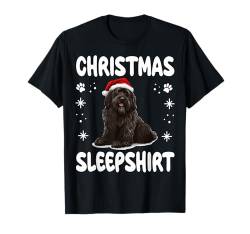 Bouvier Des Flandres Hunde-Nachthemd, Pyjama, Weihnachten T-Shirt von Bouvier Des Flandres Christmas Dog Pajamas &