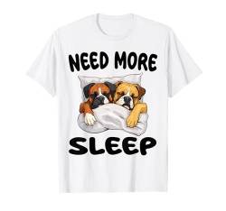 Süße Boxerhunde brauchen mehr Schlaf Pyjama-Nachthemd T-Shirt von Boxer Dogs Pajamas & Nightgown .Co