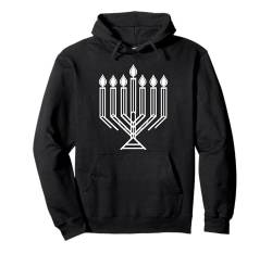 Feiern Sie Chanukka mit Stil mit dieser Menora Pullover Hoodie von Boys Girls Kids Men Women Chanukah Pajamas PJ Tees