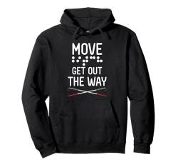 Move Get Out The Way Cane Awareness Lustige Brailleschrift Pullover Hoodie von Braille Alphabet For Visually Impaired Braille Day