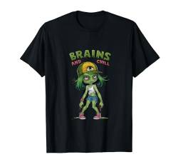 Brains and chill, Cute Zombies, Lover Valentine Undead T-Shirt von Brains and chill, Zombie Love, Funny Undead
