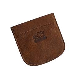 Branco Leder - kleine und sehr feine Mini Leder Unisex Geldbörse, Portemonnaie, Schnappbörse für die Hosentasche verfügbar - präsentiert von ZMOKA® (Tan) von Branco - präsentiert von ZMOKA