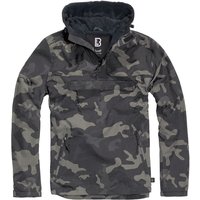 Brandit - Camouflage/Flecktarn Windbreaker - S bis 5XL - für Männer - Größe 3XL - darkcamo von Brandit