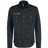 Brandit Langarmhemd - Rockstar Shirt Longsleeve - S bis 5XL - für Männer - Größe XL - schwarz von Brandit