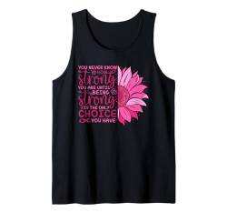 Brustkrebs-Bewusstseins-Krieger rosa Schleife Brustkrebs Tank Top von Breast Cancer Awareness Month Women Gifts