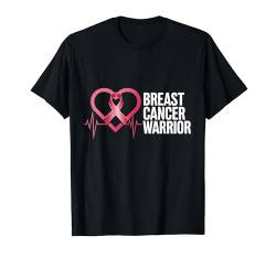 Brustkrebskrieger Herz rosa Schleife Supporter Fighter T-Shirt von Breast Cancer Awareness Pink Ribbon Warrior