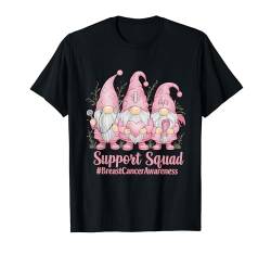 Support Squad Zwerge für Brustkrebs-Bewusstsein, rosa Schleife T-Shirt von Breast Cancer Awareness Pink Ribbon Warrior