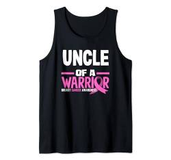 Uncle Of A Warrior Brustkrebs-Bewusstsein Tank Top von Breast Cancer Awareness Supporter Apparel & Gifts