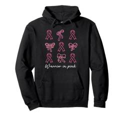 Warrior In Pink Ribbon Brustkrebs-Bewusstsein Pullover Hoodie von Breast Cancer Warrior Fighter Survivor Gifts Women